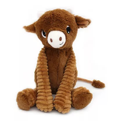 Ptipotos di Les Deglingos - Peluche Mamma Bambino Hindou la Mucca Marrone