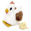 Peluche Pioupiou La Gallina Bianca Mamma e Pulcino | Les Deglingos Ptipotos