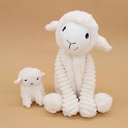 Ptipotos by Les Deglingos - Mamma Bambino Peluche Olou la Pecora Bianca