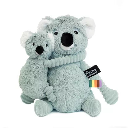 Ptipotos by Les Deglingos - Peluche Trankilou il Koala Mamma e Cucciolo Menta