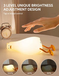 Lampada Notturna a Forma di Anatra – Luce LED Ricaricabile con Timer e 3 Livelli di Luminosità
