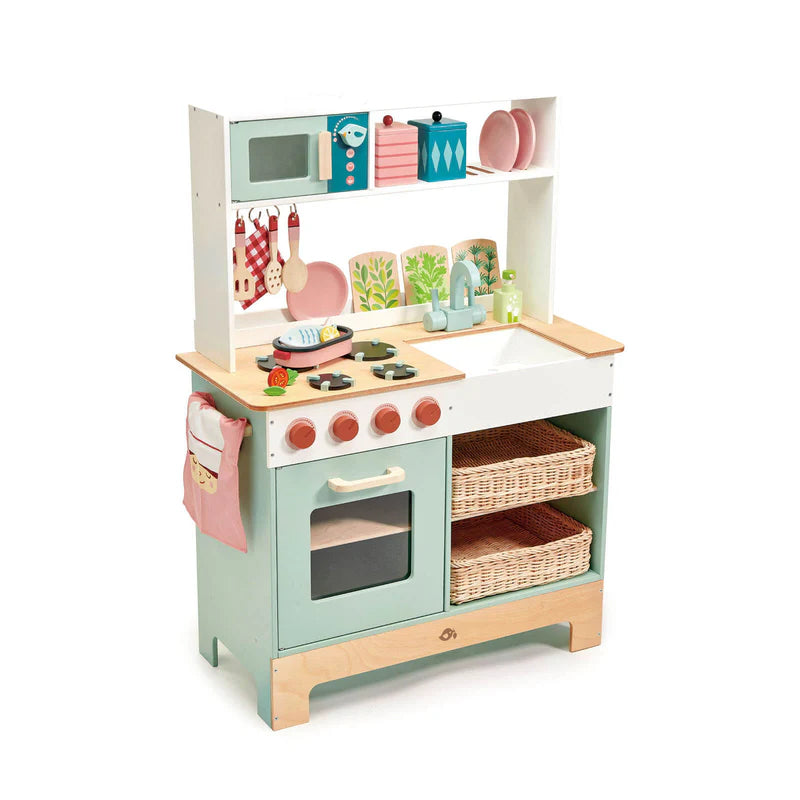 Cucina Giocattolo in Legno Tender Leaf – Set Completo con Accessori | 3+ anni