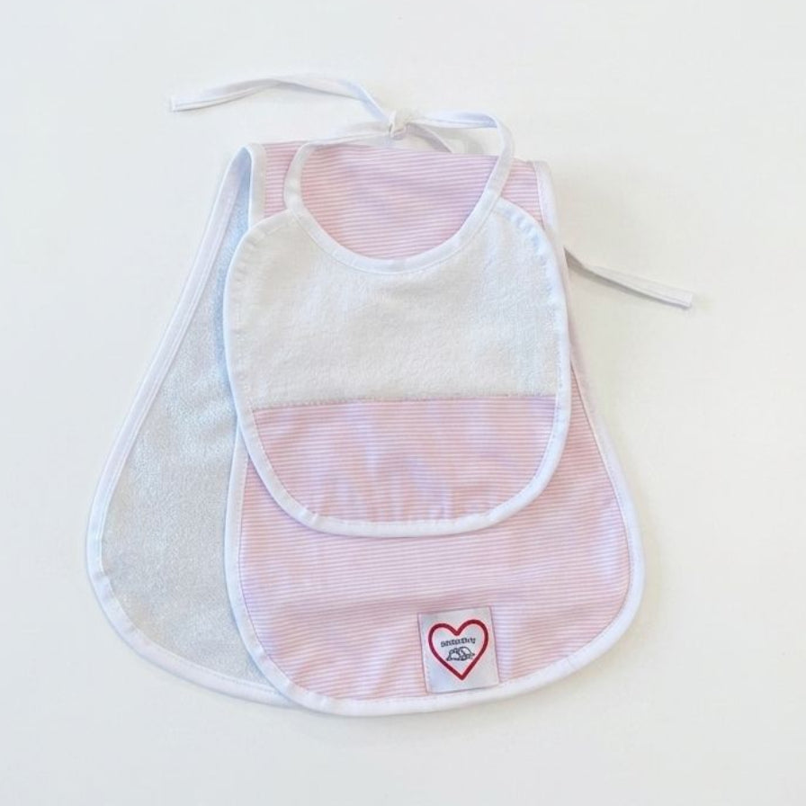Set Neonato Bavaglino e Panno Spalla Antirigurgito in Spugna