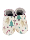 Babbucce in Cuoio Inch Blue Natale