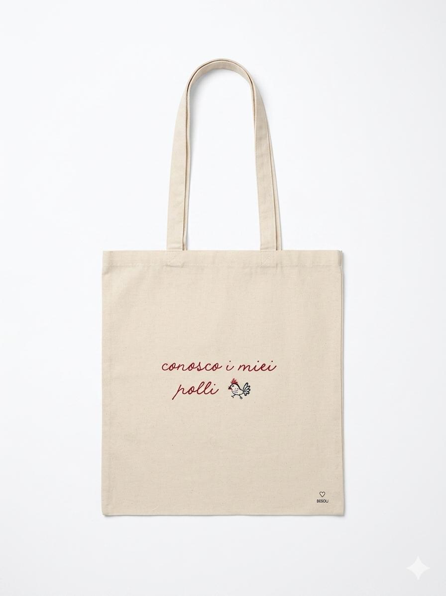 Tote Bag Ricamata Personalizzabile – BIBIDU