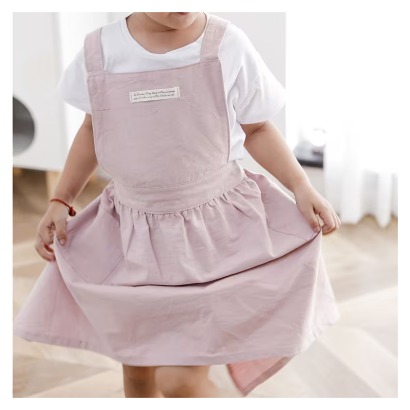 Grembiule in Cotone per Bambini - Spalline Incrociate