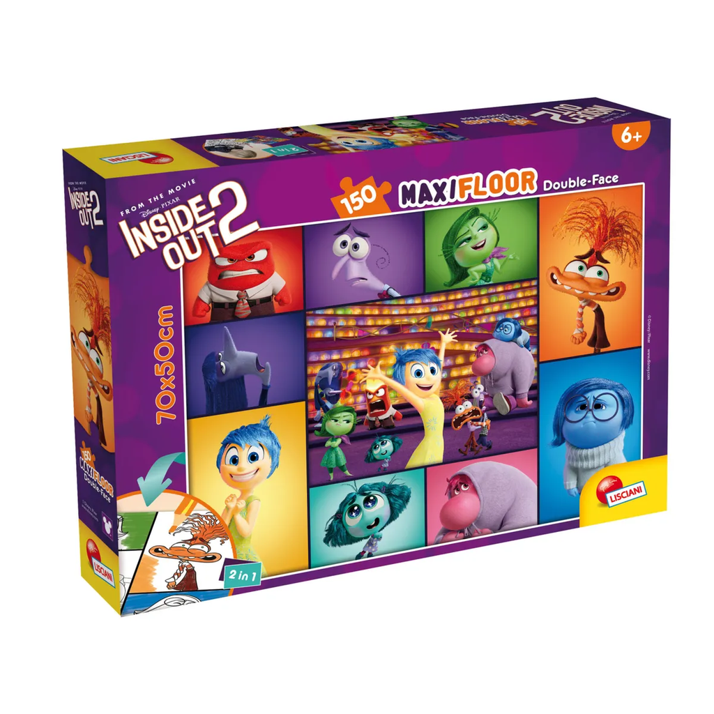 Puzzle Maxi Floor Double-Face 150 Pezzi Lisciani Disney Inside Out 2
