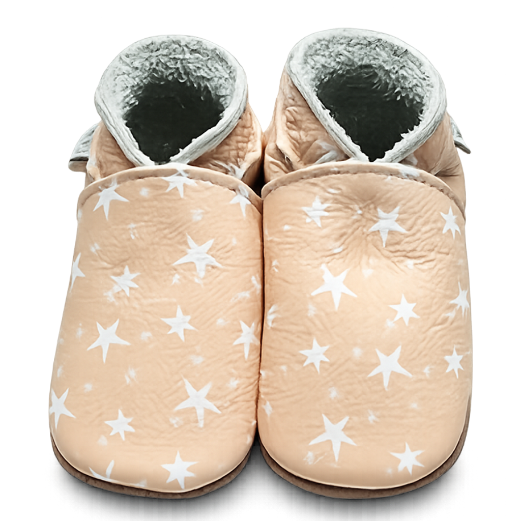 Babbucce in Cuoio Inch Blue Celestial Taupe