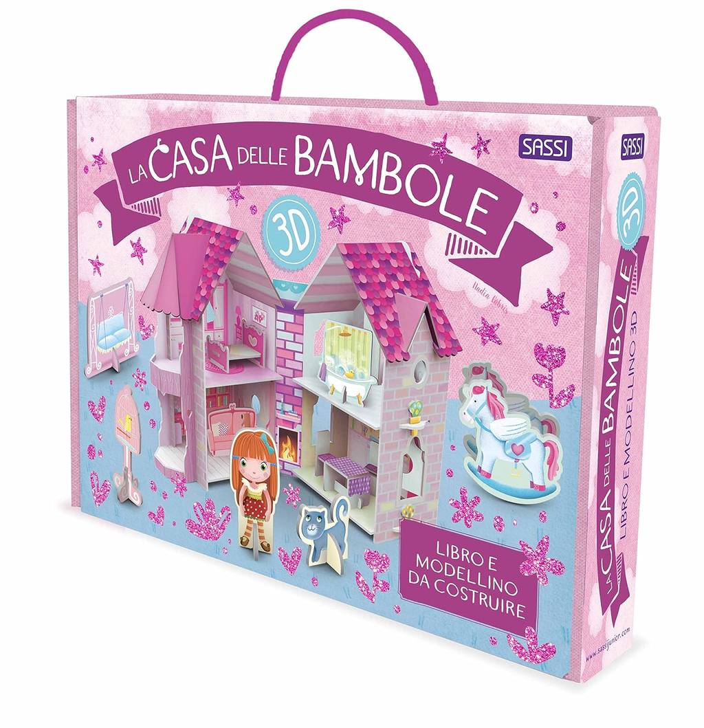 La Casa delle Bambole 3D – Sassi Junior | Libro + Modellino da Costruire | 5+ anni