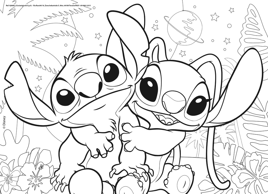 Puzzle Double-Face 24 Pezzi Lisciani Disney Lilo & Stitch