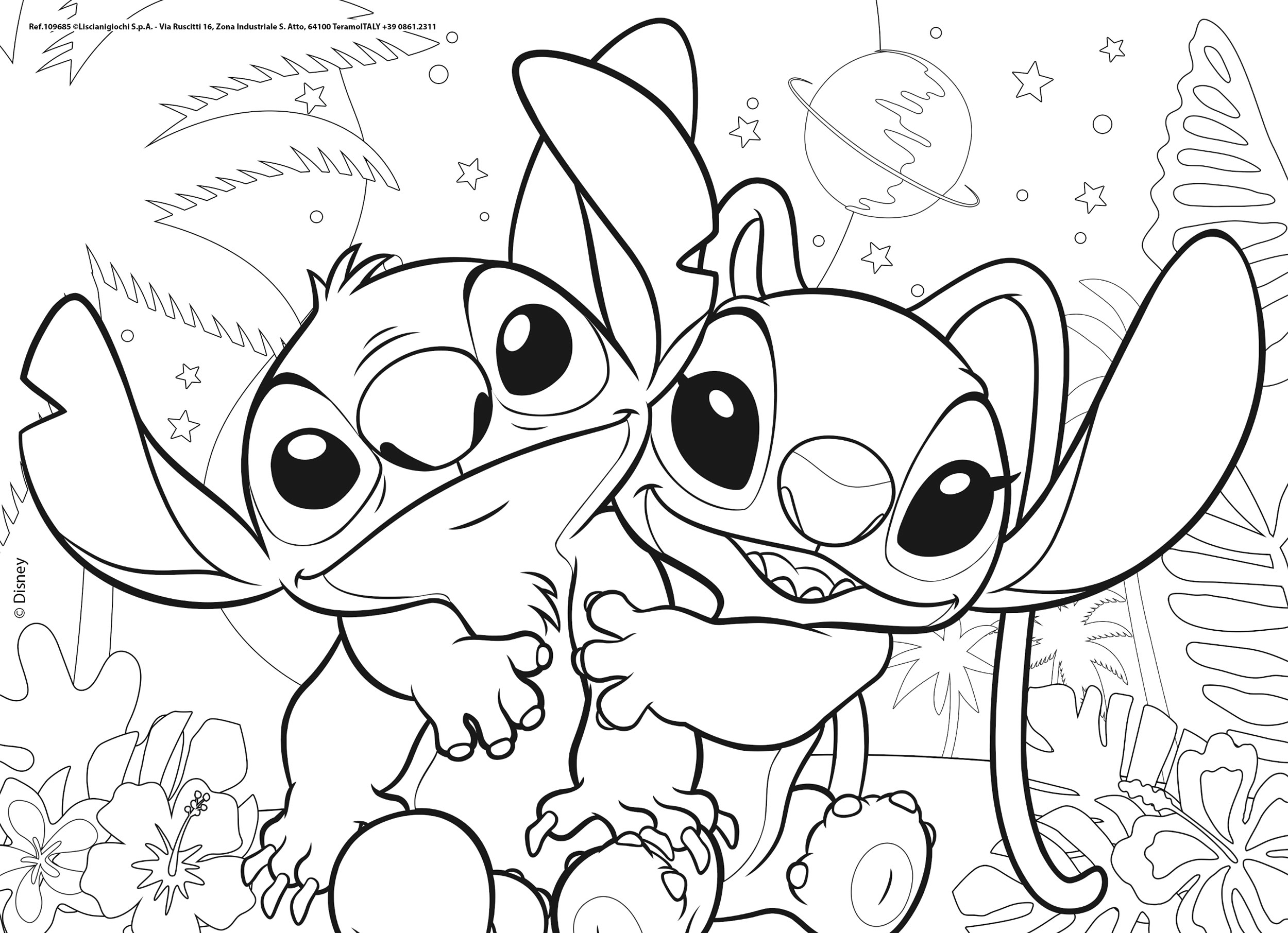 Puzzle Double-Face 24 Pezzi Lisciani Disney Lilo & Stitch