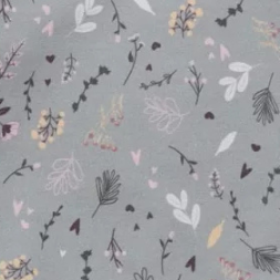 WALKIDDY Felpa Tiny Flowers - Stampa All-Over Floreale