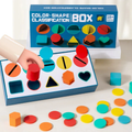 HOMERO Montessori Color Shape Classification Box – Set 10 Buche