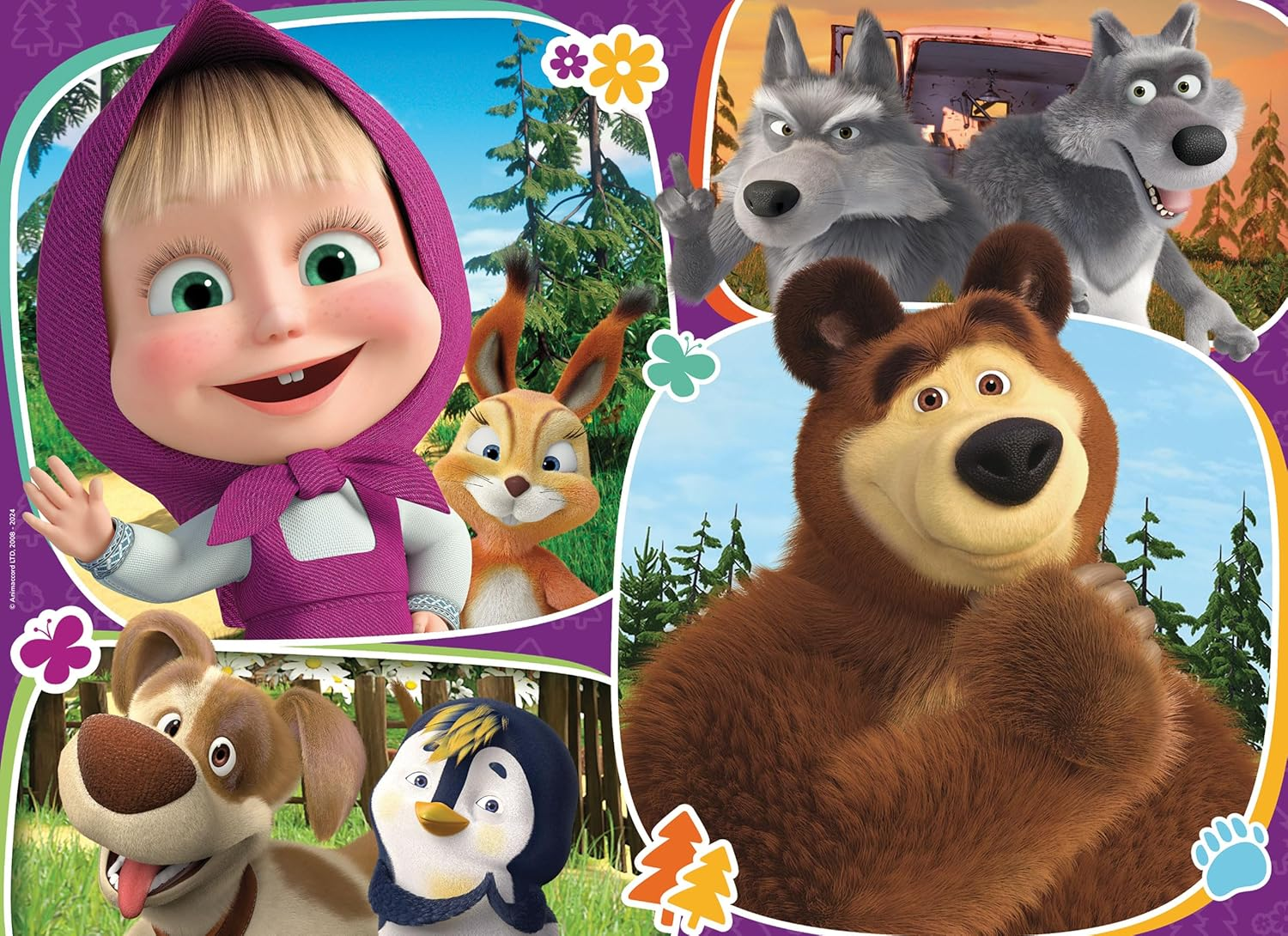 Puzzle da Pavimento Maxi 24 Pezzi Lisciani Masha e Orso