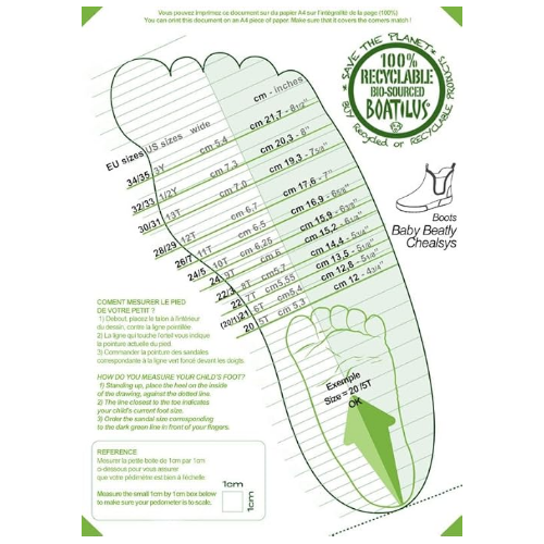 Stivale Pioggia Bambino Boatilus Baby Beatly - Verde Salvia
