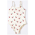 Costume Intero Bambina - Fantasia Ciliegie