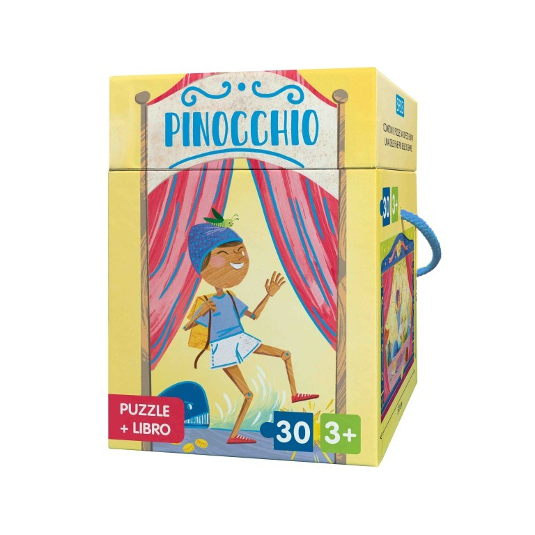 Pinocchio – Sassi Junior | Libro + Puzzle 30 Pezzi | 3+ anni
