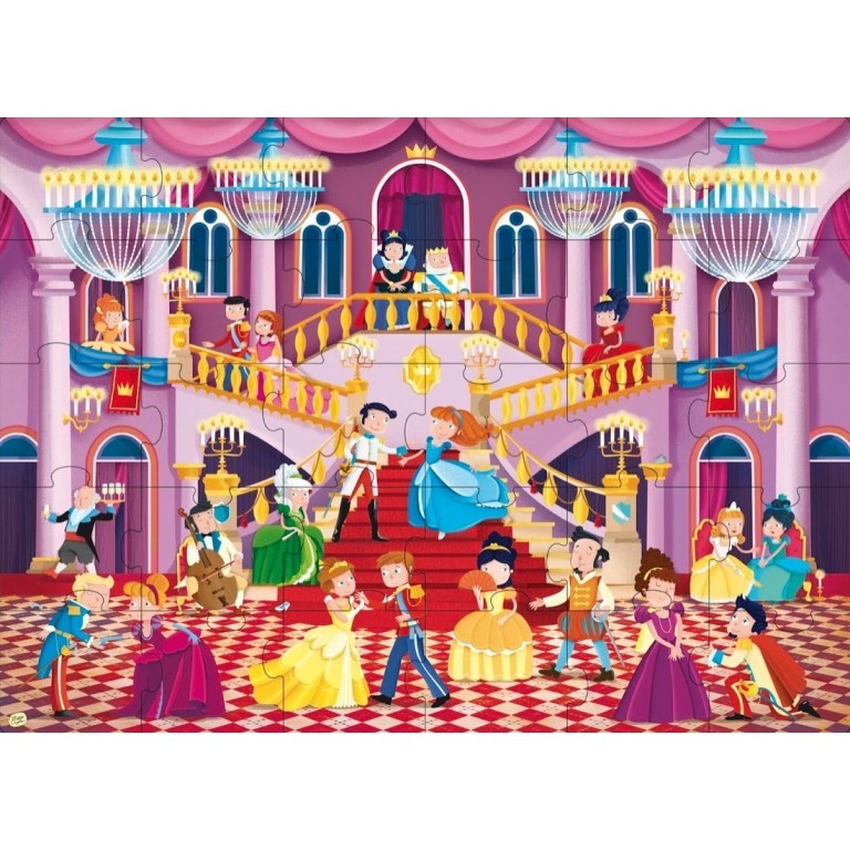 Il Ballo delle Principesse – Sassi Junior | Libretto + Puzzle Gigante 30 Pezzi | 3+ anni