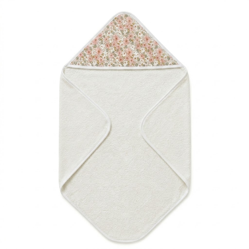 Asciugamano per neonati con cappuccio Amelie Rose – Bim Bla