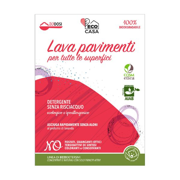 Ecodetersivo Lava Pavimenti per Tutte le Superfici 500g Bio