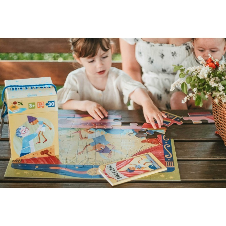Pinocchio – Sassi Junior | Libro + Puzzle 30 Pezzi | 3+ anni