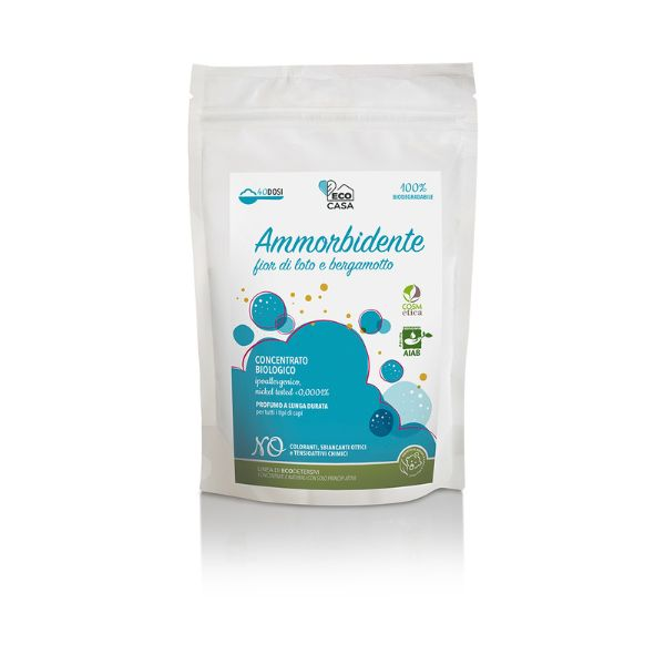 Ecodetersivo Ammorbidente Fior di Loto e Bergamotto 120g Bio
