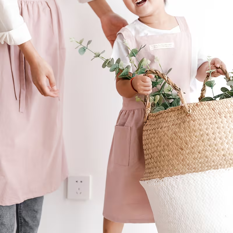 Grembiule in Cotone per Bambini - Spalline Incrociate