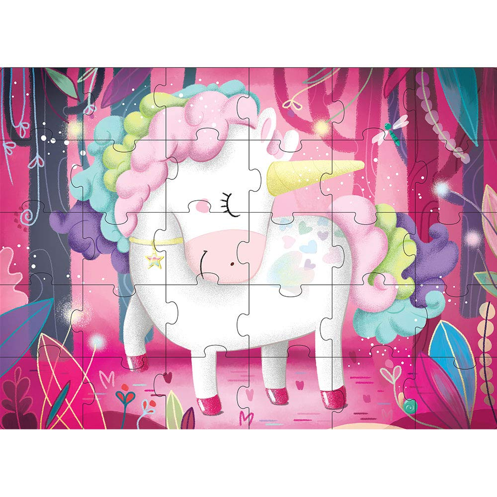 Il Mio Magico Unicorno – Sassi | Libretto + Puzzle Gigante 30 Pezzi | 3+ anni