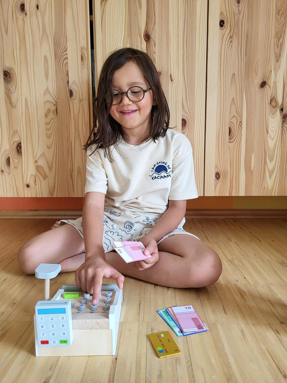 Small Foot – Cassa Gioco in Legno con Scanner e Soldi