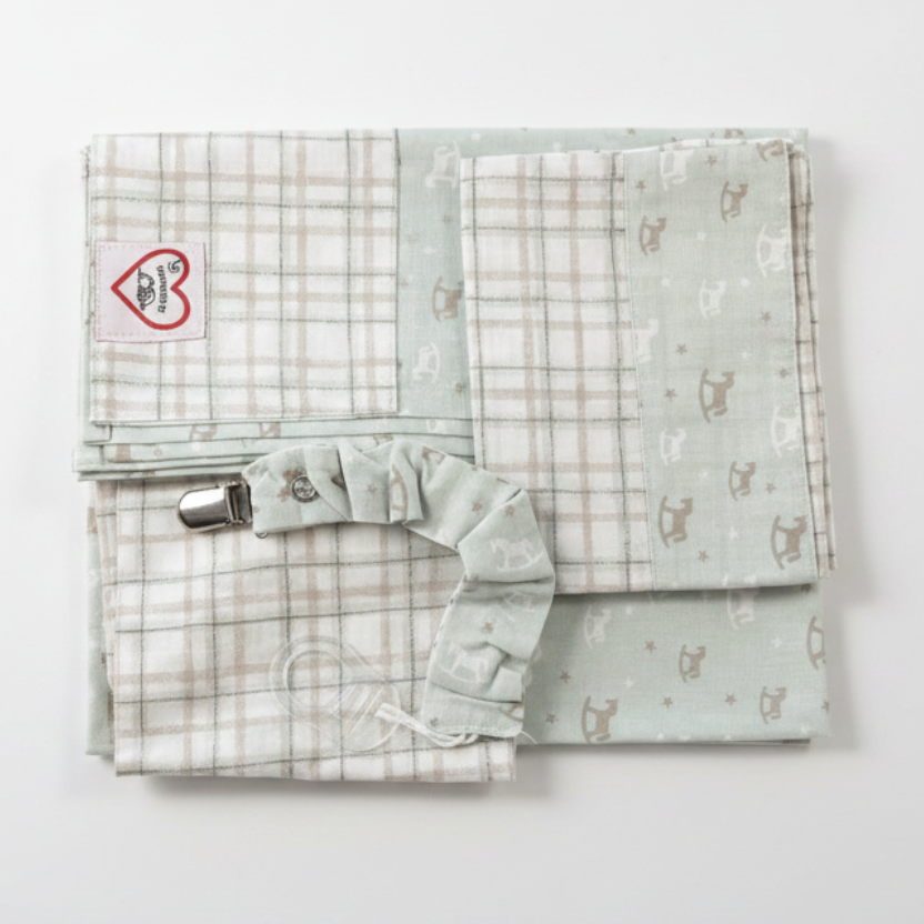 Set Culla Homemade Fantasia Cavallini a Dondolo