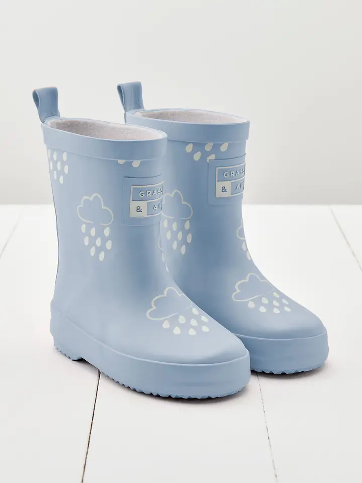 Stivali da Pioggia Colour-Revealing Azzurro – Grass & Air
