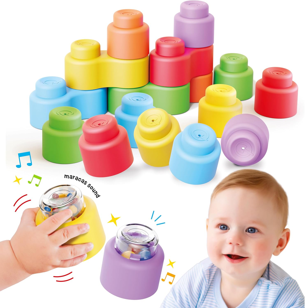 Quercetti MOMY Soft Happy Sound – Costruzioni Morbide 18 Pezzi
