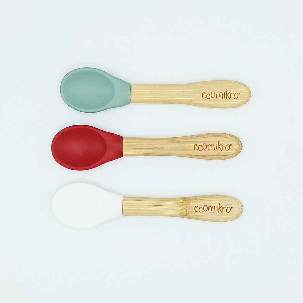 Set Cucchiai in Bambù e Silicone Ecomikro – 3 pz