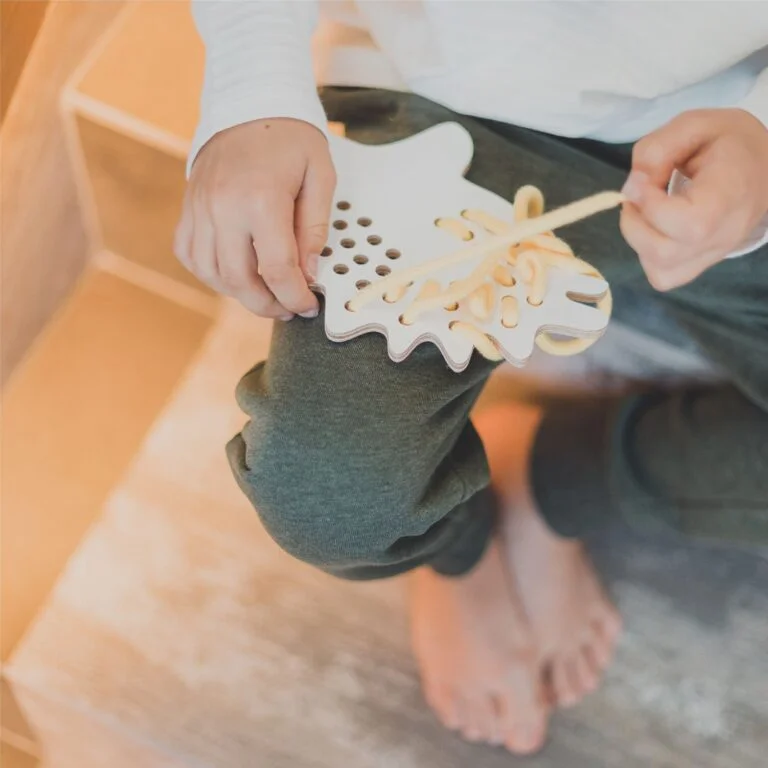 Little Hedgehog – Gioco delle Allacciature in Legno