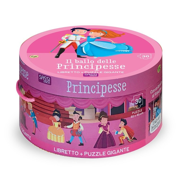Il Ballo delle Principesse – Sassi Junior | Libretto + Puzzle Gigante 30 Pezzi | 3+ anni
