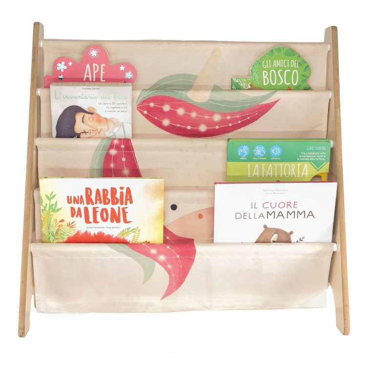 Libreria Montessoriana da Pavimento Unicorno Sparkly | 62x61 cm | 3+ anni