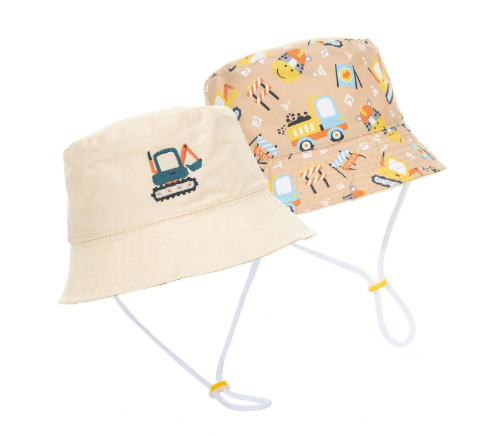 Cappellino da Sole Reversibile Bambino - Escavatore