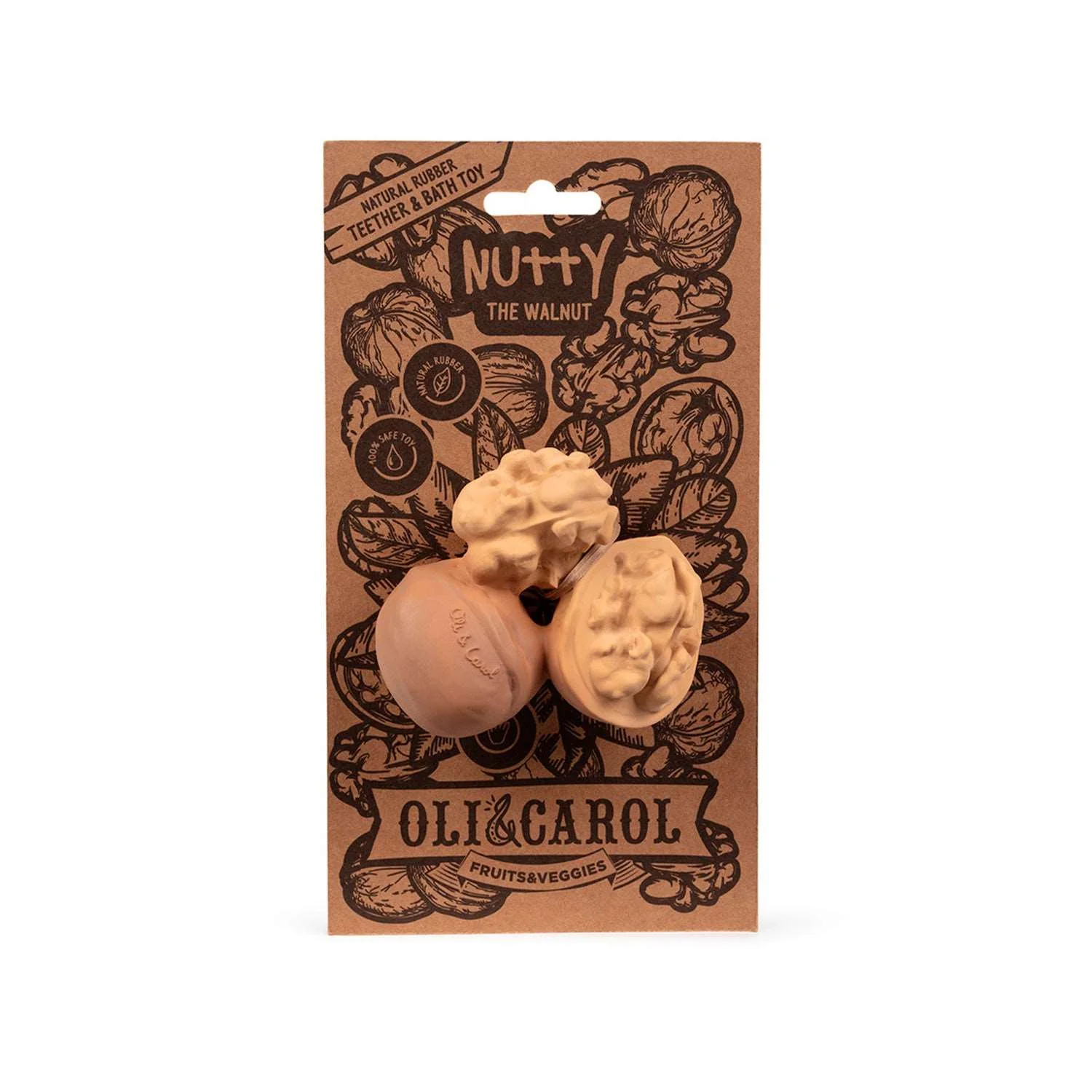 NUTTY the Walnut - Massaggiagengive in Gomma Naturale | Oli&Carol