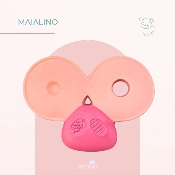 Massaggiagengive Vito il Maialino Nyburi - Gomma Naturale