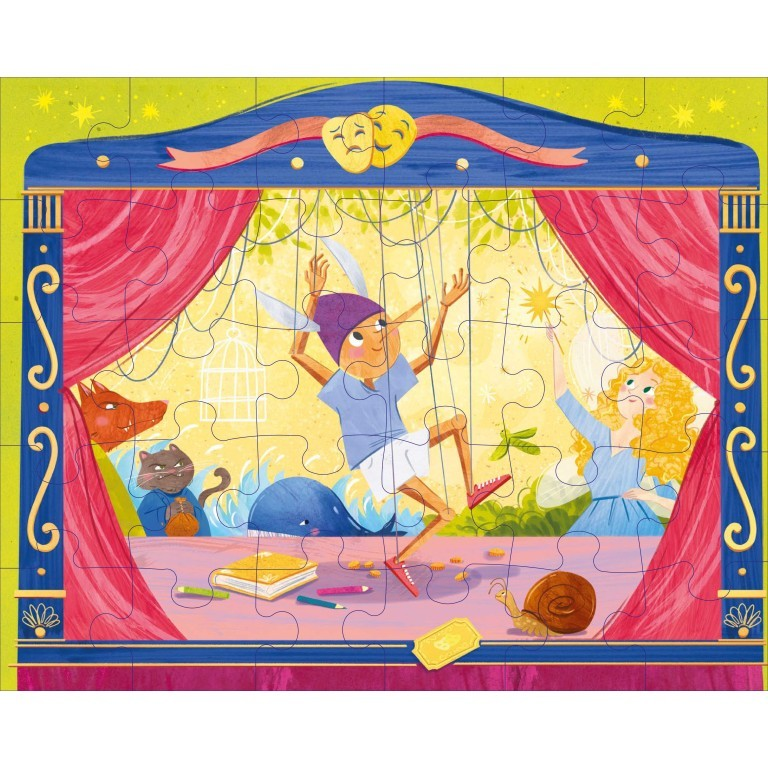 Pinocchio – Sassi Junior | Libro + Puzzle 30 Pezzi | 3+ anni