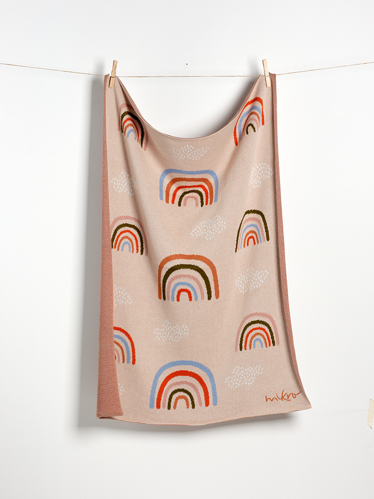 Coperta L'Arcobaleno 80×100 cm – Ecomikro