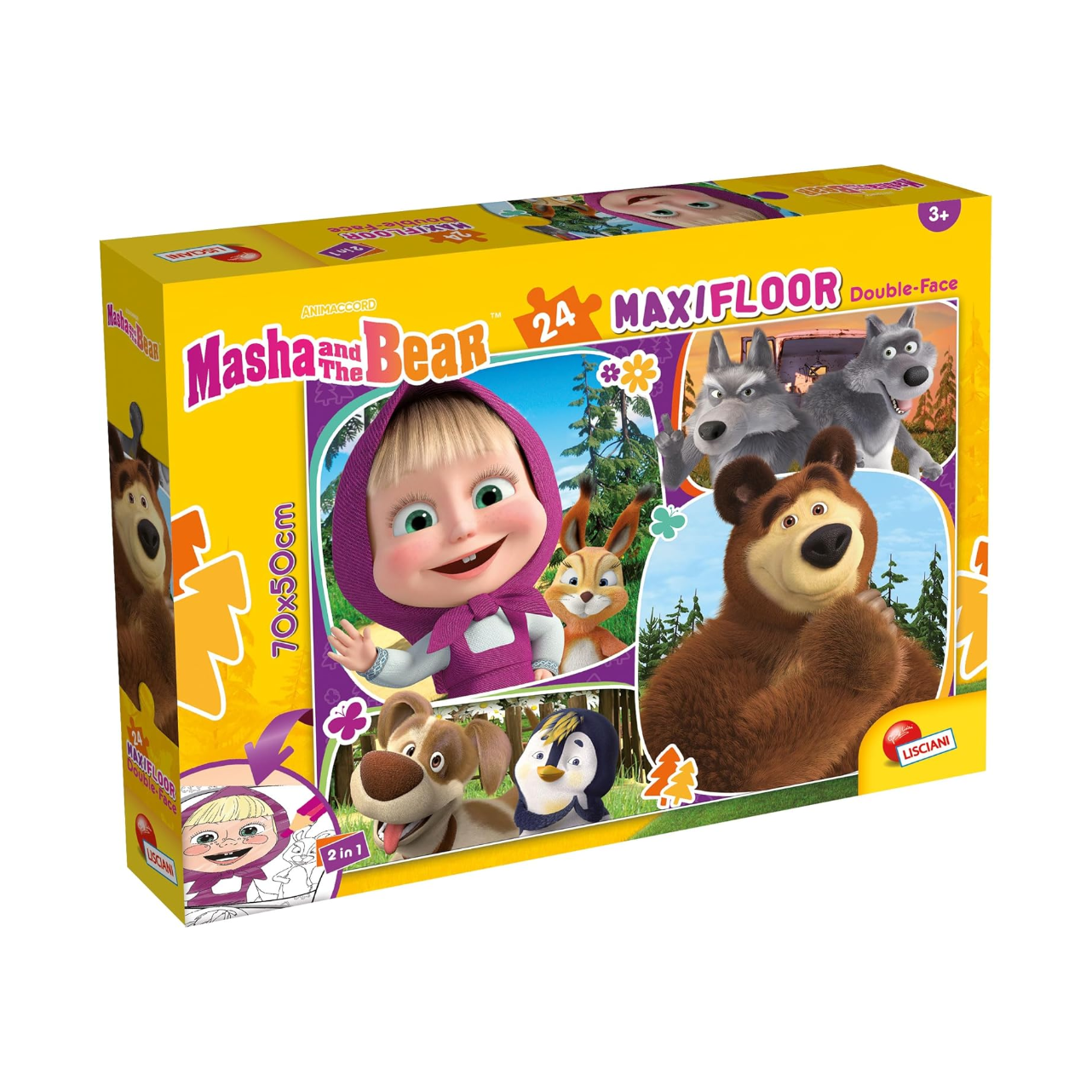 Puzzle da Pavimento Maxi 24 Pezzi Lisciani Masha e Orso