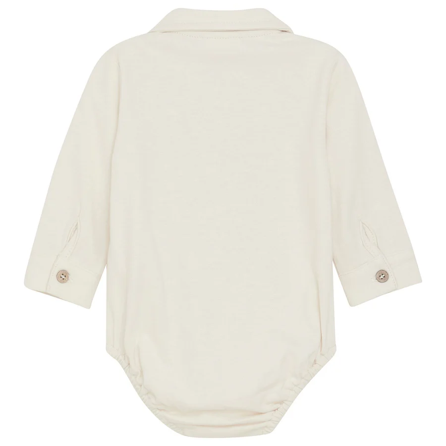 Fixoni Whitecap - Body Camicia Manica Lunga - Panna