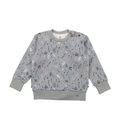 WALKIDDY Felpa Tiny Flowers - Stampa All-Over Floreale