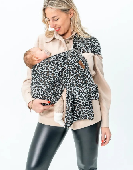 ByKay Ring Sling Stretchy Leopard – Fascia Porta Bebè ad Anelli