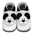 Babbucce in Cuoio Inch Blue Panda