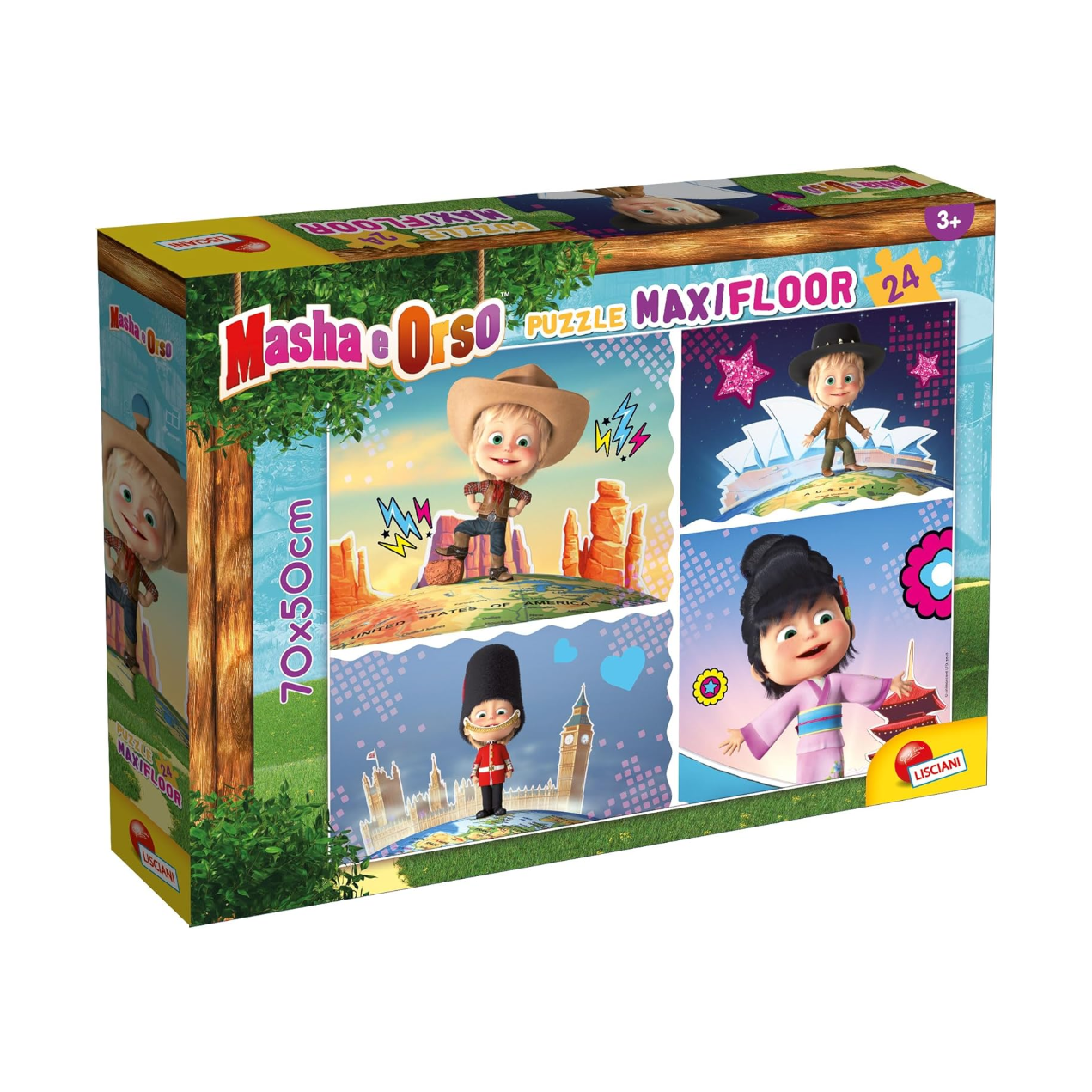 Puzzle Maxi Floor 24 Pezzi Lisciani Masha e Orso