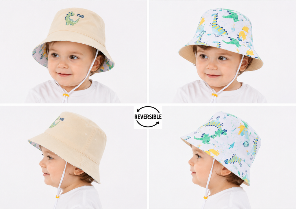 Cappello Reversibile Dinosauro Bambino – ROAR!