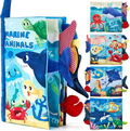 Hahaland Libro Tattile Marine Tails – 12 Animali Marini con Code 3D Sensoriali