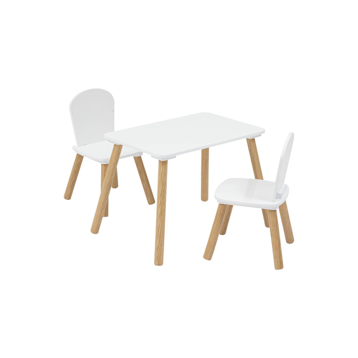 Set Tavolo e 2 Sedie per Bambini in Legno "Alex" – Atmosphera for Kids